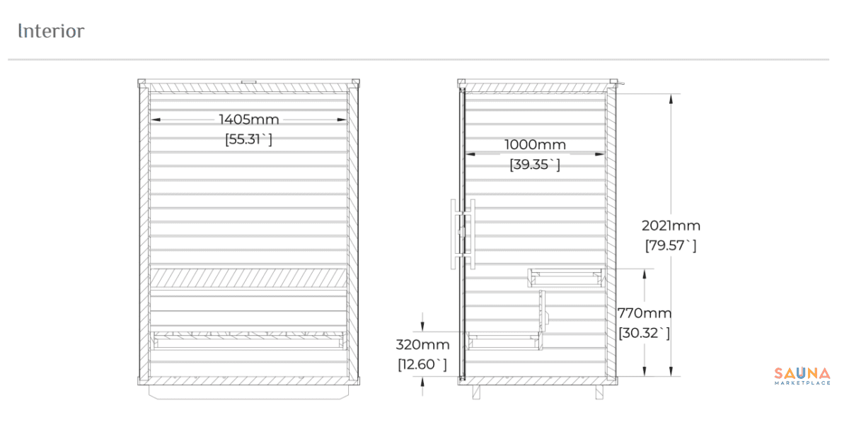 Haljas Hele Nano | Prebuilt 2-Person Outdoor Sauna - Image 20